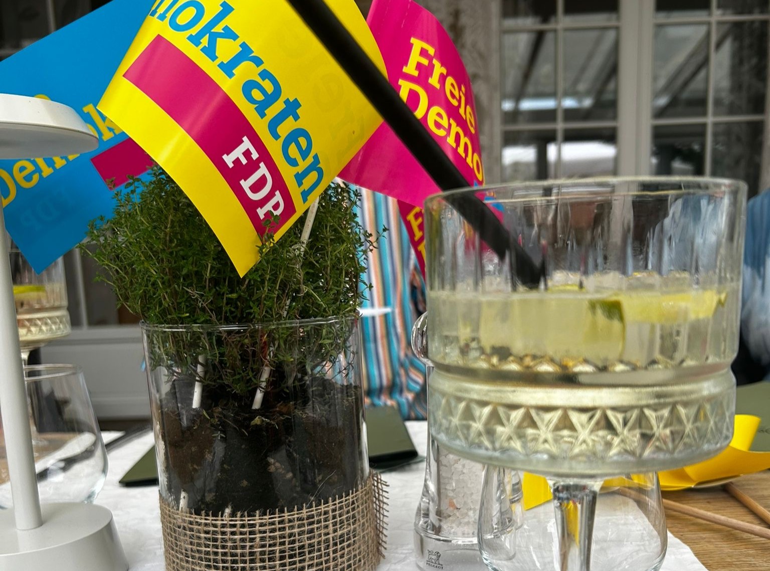 Tischdeko Sommerfest.