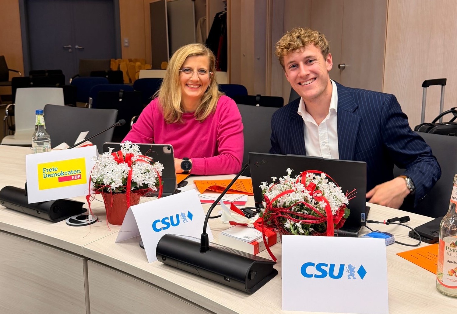 Kristine Lütke und Jan Rath