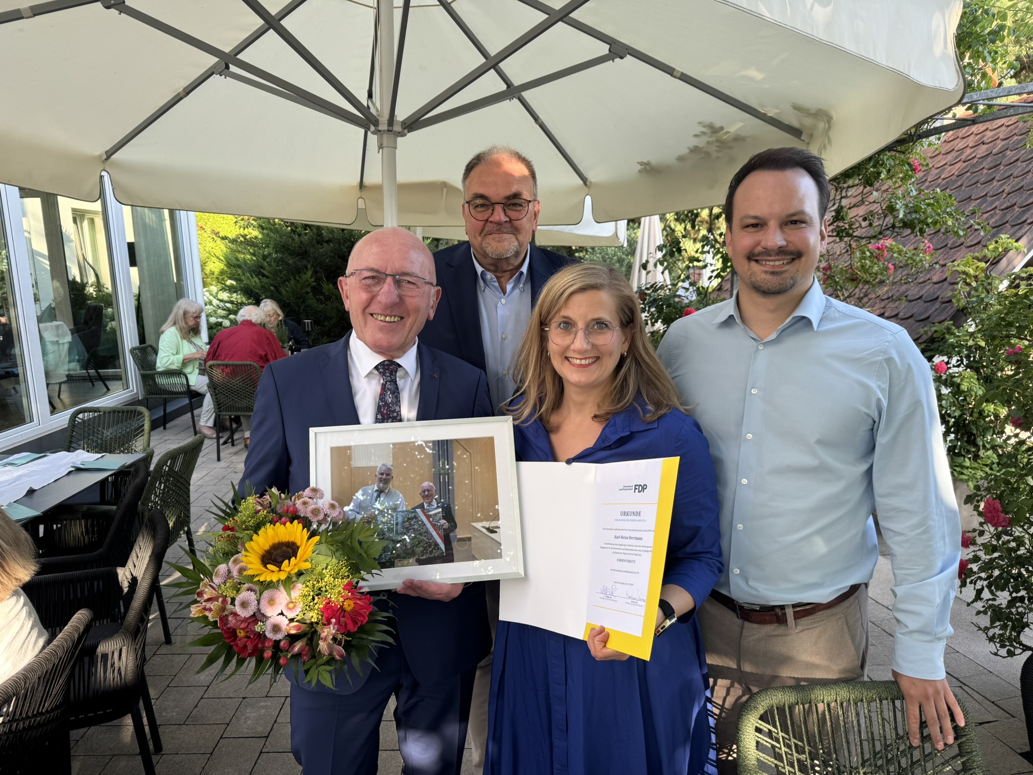 Karl-Heinz Herrmann ist Ehrenvorsitzender der FDP Lauf/Rückerdorf